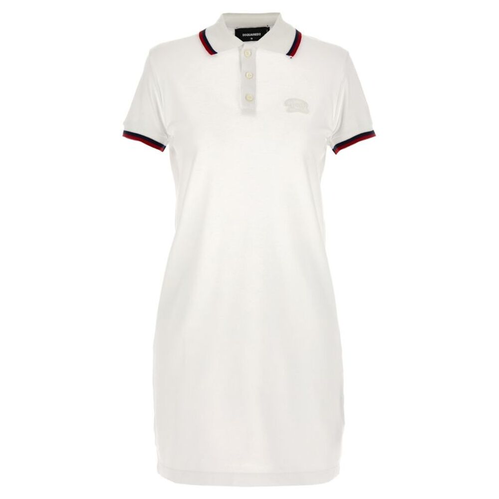 Dsquared² White Cotton Short Women's Dress